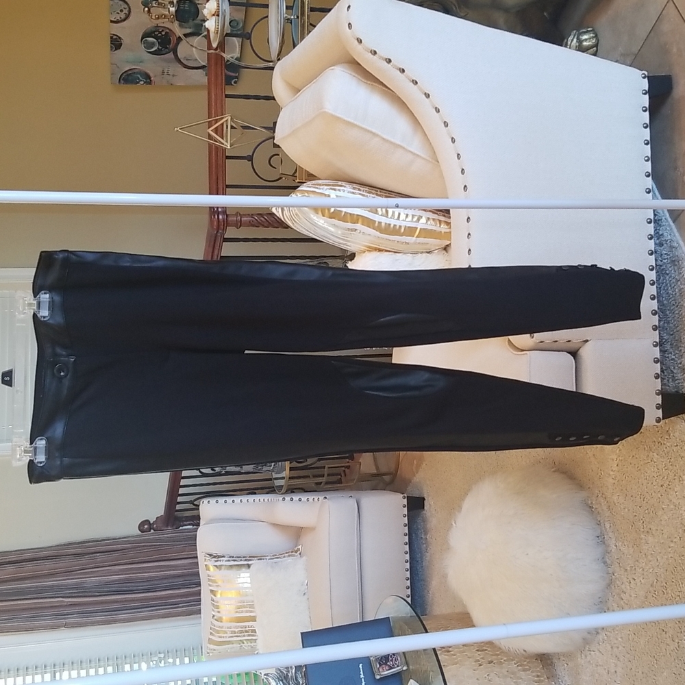 Faux Leather and Spandex Leggings